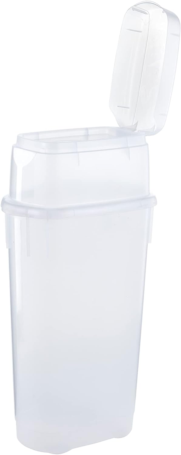 Rubbermaid Wrap N' Craft Plastic Wrapping Paper Organizer Storage Container with Top Ornament Storage Compartment for 20 Standard 30 Inch Rolls. Clear - Image 5