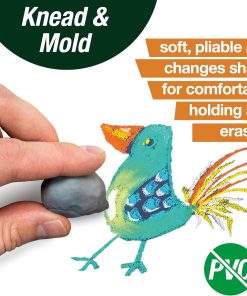 Alternative view of Faber-Castell Kneadable Eraser for Artists in Storage Case - Absorbent Kneaded Erasers. Art Eraser 1 Pack. Grey
